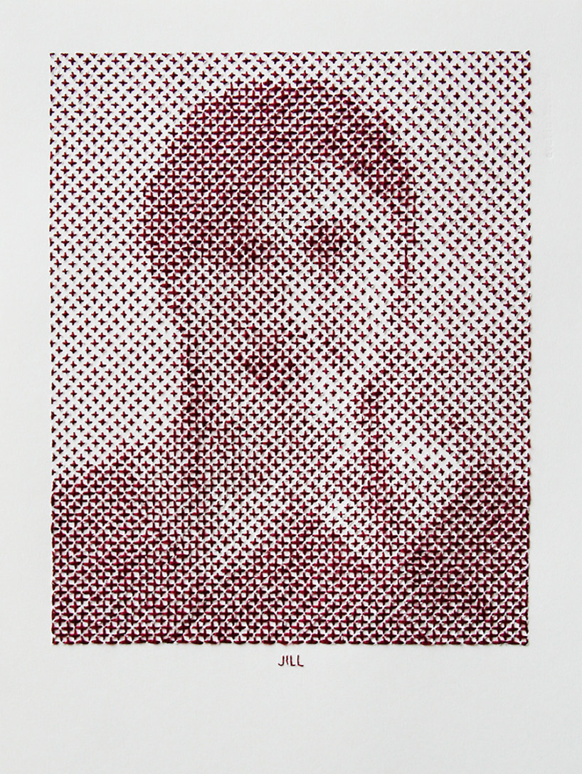 hand stitched portraits by evelin kasikov